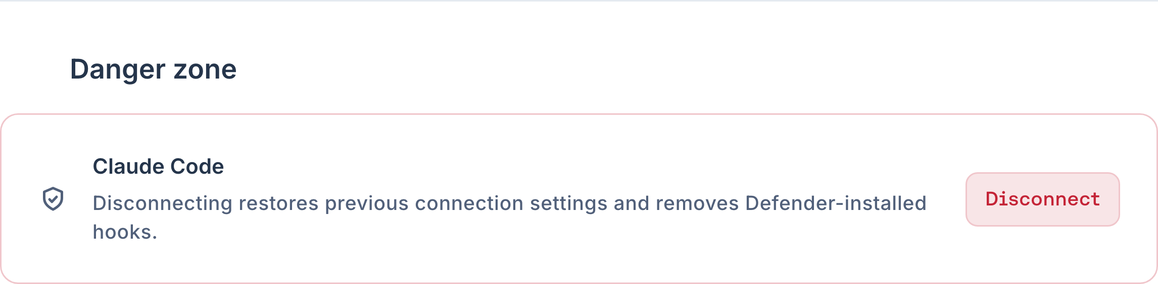 Claude Code Danger zone with Disconnect and its configuration consequences